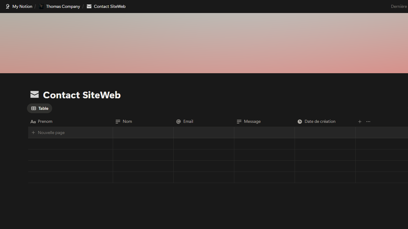 Notion Database